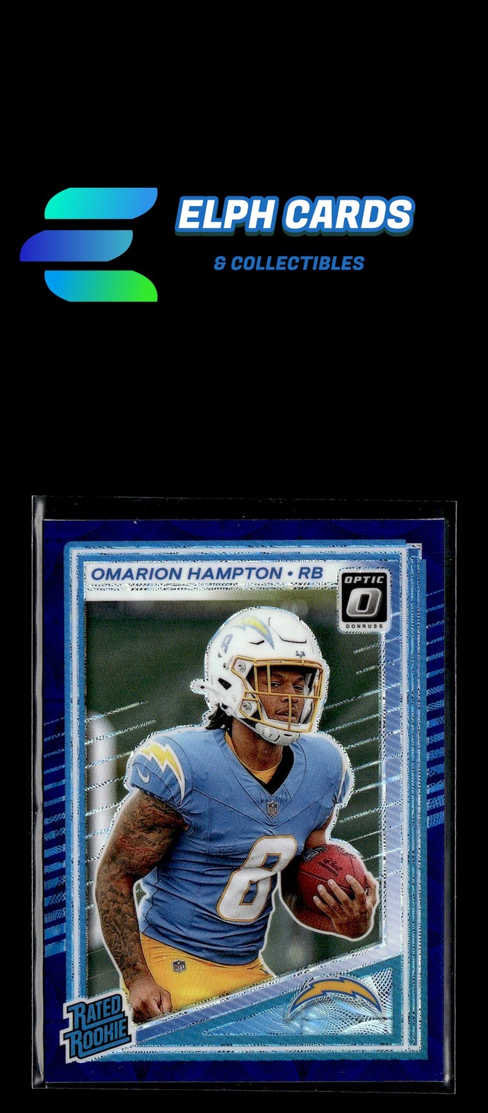2025 Donruss Optic #212 Omarion Hampton Purple Scope