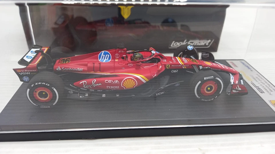 LSF1065 Looksmart Ferrari SF-24 Charles Leclerc Monza GP 2024 1/43 - Immagine 4 di 4