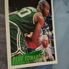 Blue Edwards Boston Celtics Rookie #30 NBA Basketball Trading Card. rookie card picture
