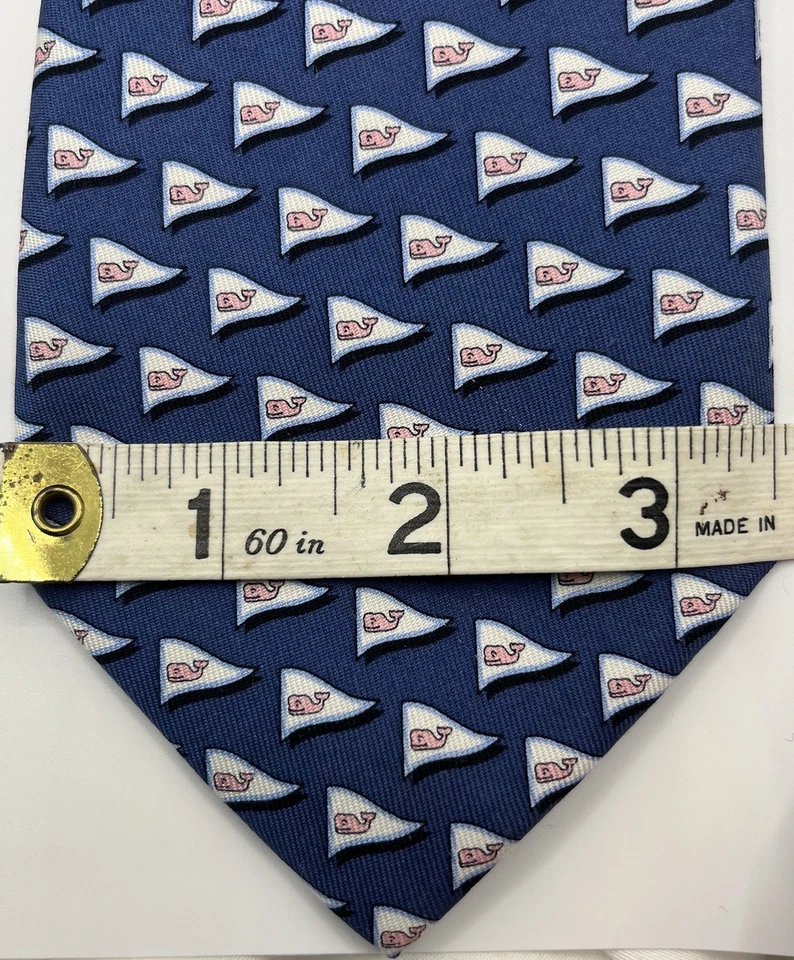 CORBATA VINEYARD VINES HOMBRE ESTAMPADO PENANT BALLENA AZUL Foto 4 de 4