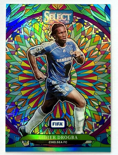 2024-25 Panini Select FIFA 🔥Stained Glass🔥 Didier Drogba Chelsea FC Legend