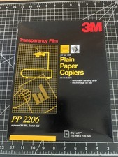 3M Transparency Film PP2206 For Plain Paper Copiers Black Image on Red
