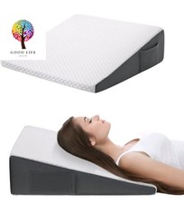 CozyMaker Memory Foam Bed Wedge Pillow 24 x 24 x 7.5" For Sleeping  Leg Support