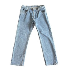 Vtg Wrangler Mens Denim Jeans 34x30 Classic Straight Leg Mid Rise Cowboy Western