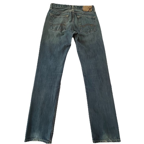 American Eagle Jeans Men's 28x31 Slim Straight Mid Rise Dark Wash - Picture 15 of 15