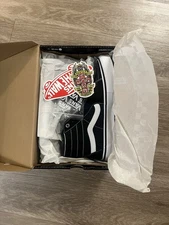 Size 9 - Dogtown x Vans Black 'Creeping Rat 2' Sk8-Hi Pro Shoe In Hand!