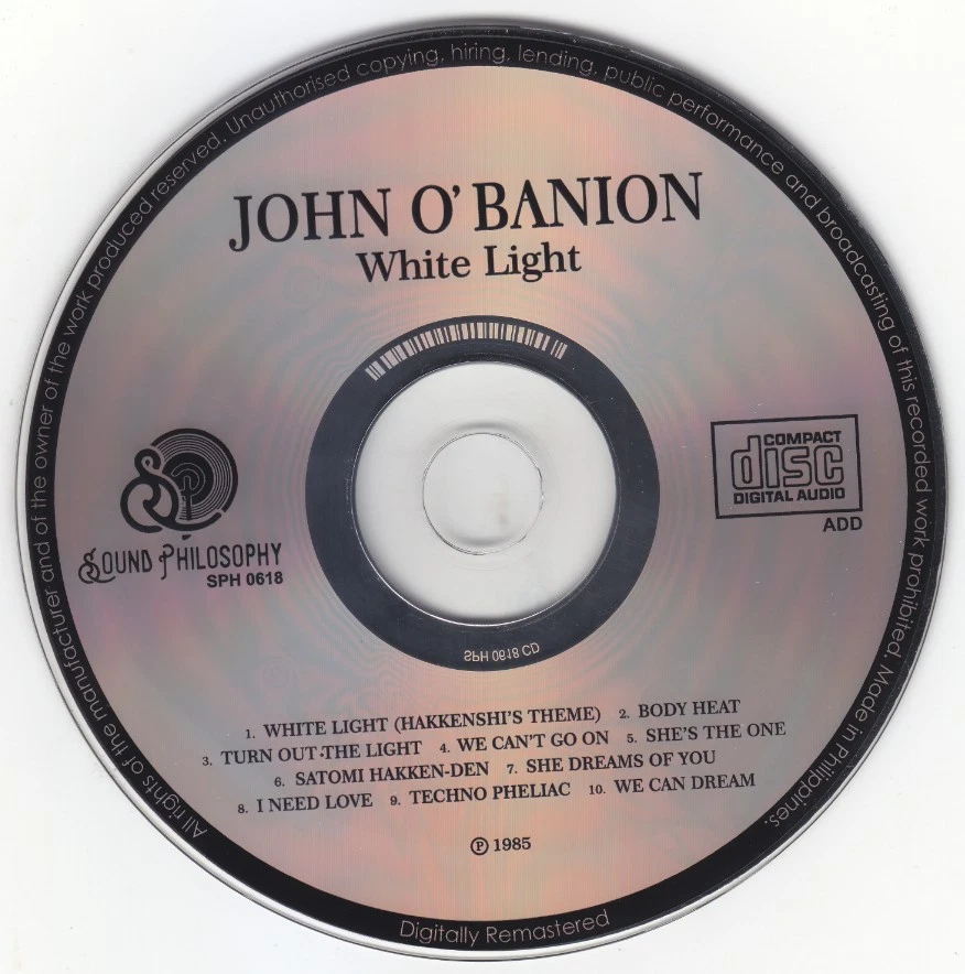 John O'Banion - White Light (CD-Album) Limited Edition, RAR !!! - Bild 3 von 3