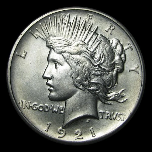 1921 Peace Dollar Silver ---- Gem BU Stunning Coin ---- #PP740