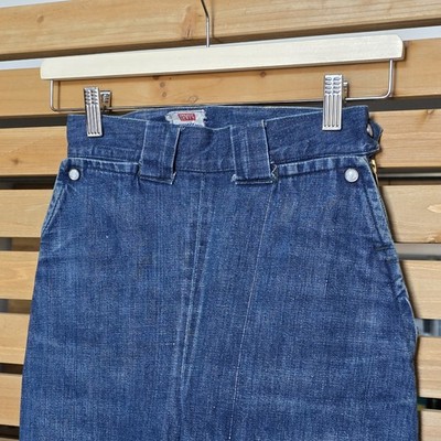 Vintage Levi's Family Denim Side Zip Pearl Snap Ranch Jeans, 23