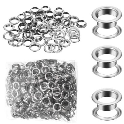 WILLBOND Grommet and Washer Kit Finish Eyelet for 1/4 Inch, Silver