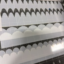 6X LG FISH SCALES scale 3D effect AIRBRUSH STENCIL Koi Dragon Reusable PAINT Art