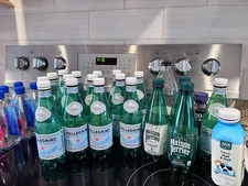 Lot Of 27 EMPTY S.Pellegrino Maison Fiji Plastic Bottles For Reuse Craft Chobani