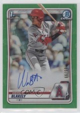 2020 Bowman Draft Chrome Picks Green Refractor 85/99 Werner Blakely Auto 0bt4