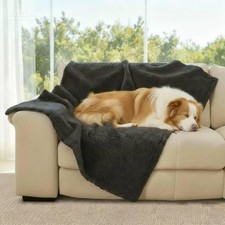 Pet Blanket Sofa Bed Couch Washable Reversible Fleece Furniture Protector Cover