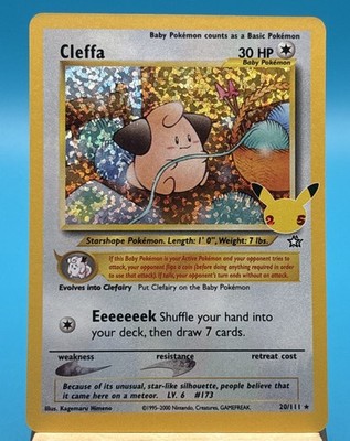 Pokémon TCG Cleffa Celebrations: Classic Collection 20/111 Holo