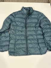 Eddie Bauer EB650 Down Puffer Jacket Women's Large Green