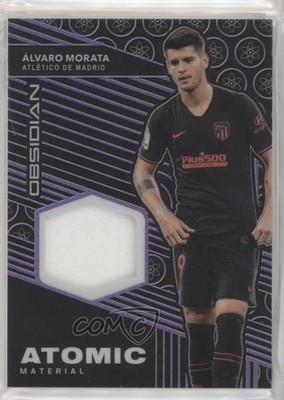 2019-20 Obsidian Atomic Material Electric Etch Purple 47/75 Alvaro Morata 7y2