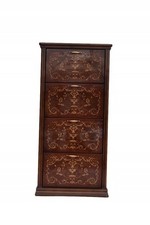 Shoe Cabinet – Shoe Dresser Chest of Drawers with 4 Drawers – INLAID Louis XV