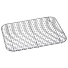 Metro 6517DR Nickel-Plated 18" x 10-1/8" Mesh Drain Grate