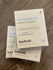 Baebody Advanced Snail Mucin Under Eye Patches for Women & Men (6 Pairs) 