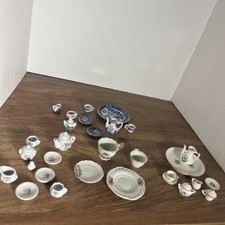 Lot Of 30 Miniature Tea Sets Misc Pieces Nice Lot
