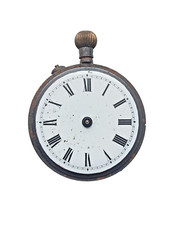 Antique Gents Gunmetal Pocket Watch TICKING