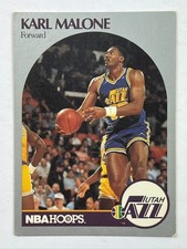 Karl Malone 1990-91 Hoops #292 Utah Jazz NBA - Free Shipping