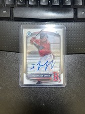 Jhostynxon Garcia 2025 Bowman Chrome Auto #CPA-JGA 1st Prospect Boston Red Sox