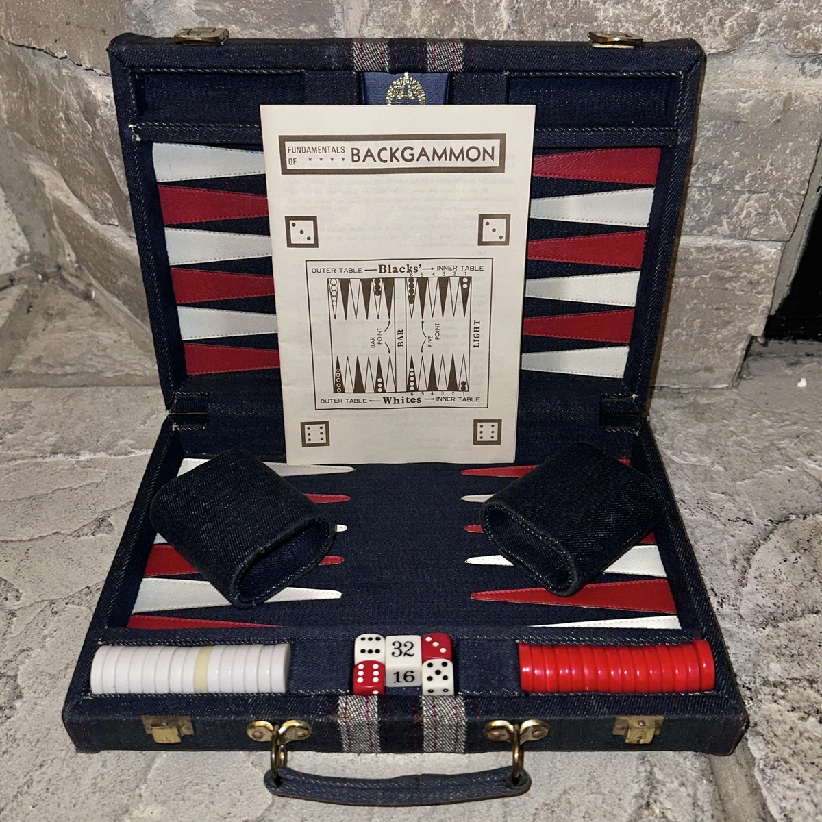 grand jeu de backgammon vintage