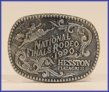 HESSTON BUCKLE 1990  NFR  NATIONAL FINALS RODEO  NEW  