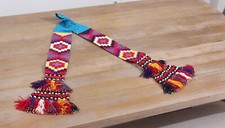 Tassel Hair Dress Belly Dance Uzbek 4.13" x 70.08" VINTAGE FAST Shipment 12053
