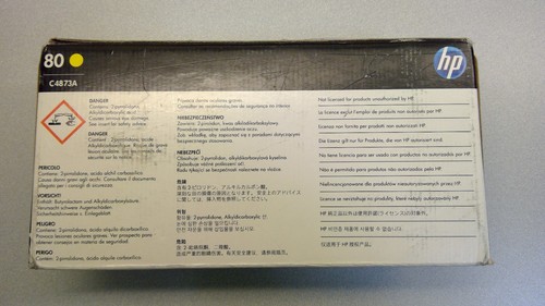 Genuine DesignJet 1000 80 Yellow Inkjet C4873A *See Notes* - 第 6/6 張圖片