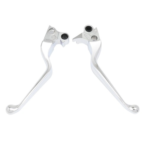 Motorcycle Chrome Grips Brake Clutch Levers For Harley Heritage Softail Classic - Picture 2 of 6