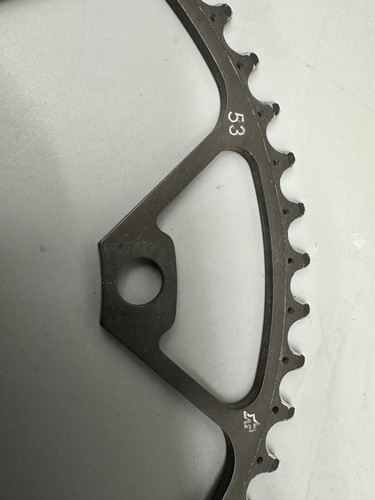 Assos Chainring set 53-42 Very Rare from lightest crankset ever made 130bcd - Picture 4 of 9