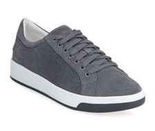 DKNY SAMSON SUEDE TRAINERS SNEAKERS GREY LACE UP MENS UK SIZES 8-11.5 **NEW**