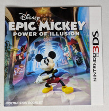 Epic Micky Power Of Illusion Video Game Instruction Manual Nintendo DS