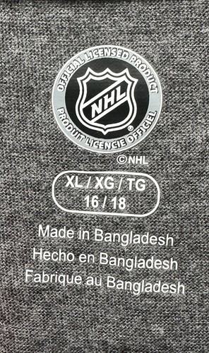 NHL Boston Bruins Mujer Gris Alto-Bajo Cuello en V Talla XL - Imagen 6 de 7