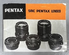 Pentax SMC Lenses Instruction Manual Guide Handbook 1981 English - not copy