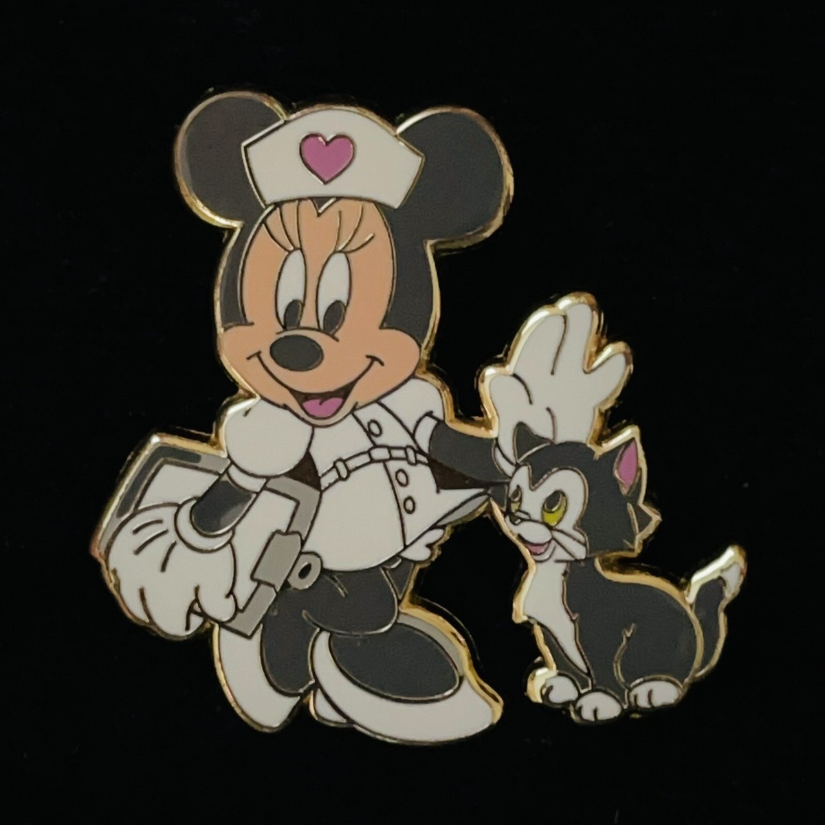 ディズニー　ミニー　ナース　看護師　ピン　レア　 ピンバッジ　病院 JDS Nurse Minnie Mouse Figaro Medical Doctor Surgeon Rescue
