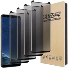 4Pack For Samsung Galaxy S8/S8+ Plus Privacy Tempered Glass Screen Protector