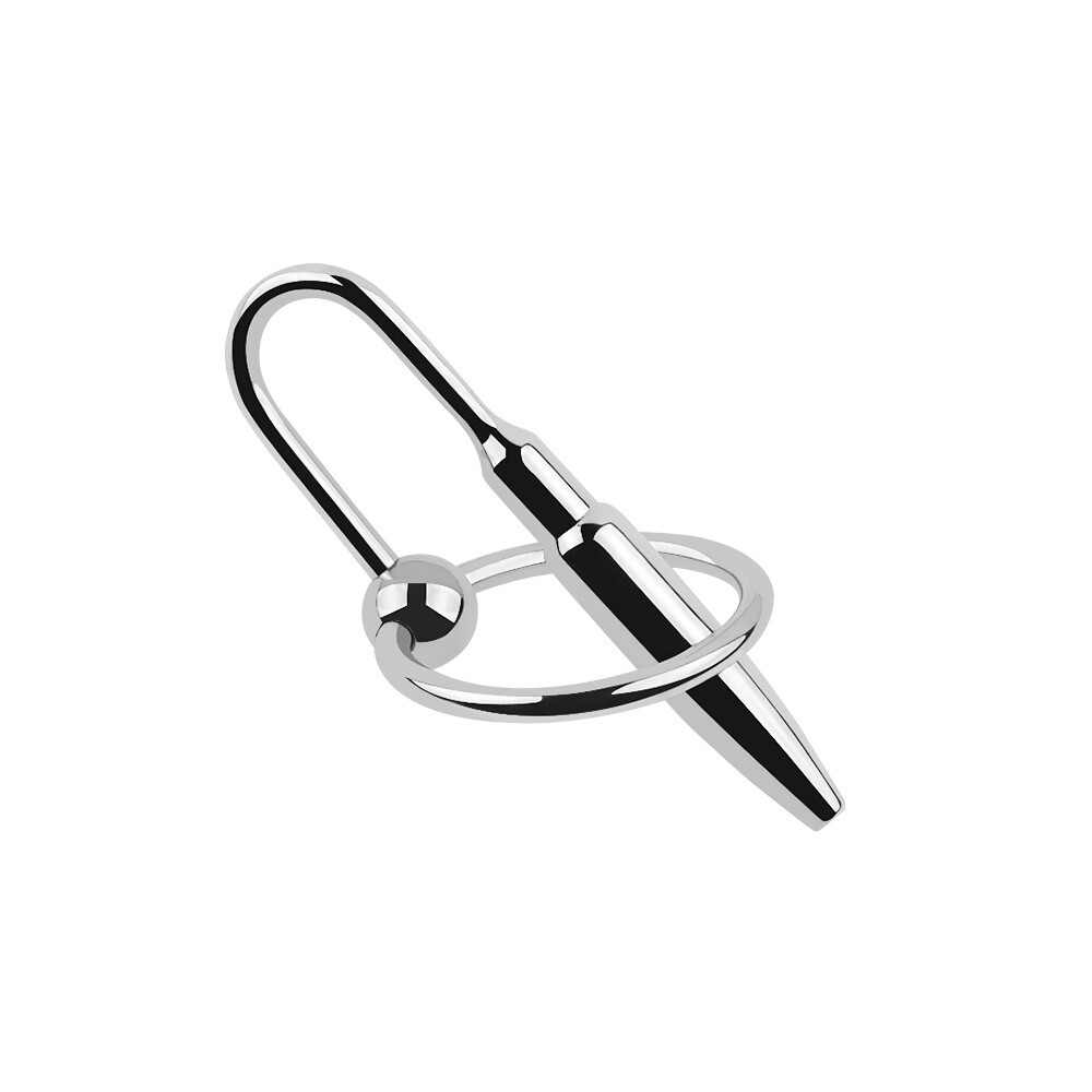 Penis Plug Stainless Steel Silicone Urethral Sounding Penis Dilator Men  Male