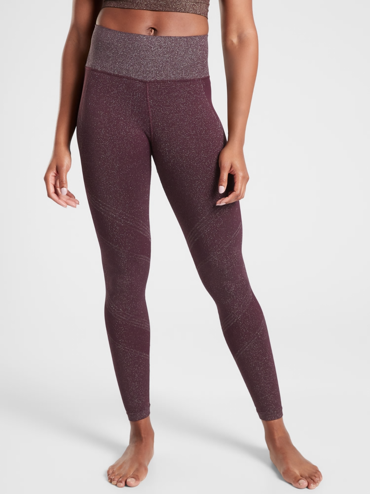 ALTRA Athleta S Antique Burgundy Twilight Tight Small NEW! Winter Training Base Layer