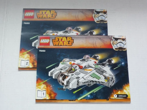 NO BRICKS! LEGO 75053 Star Wars The Ghost Both Instruction Manuals ONLY  New