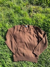 vintage jantzen brown grandpa sweater made in USA Men Size XL