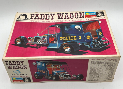 Vintage 1968 Monogram Paddy Wagon Tom Daniel 1/24 Scale Model Kit - PC217-200