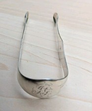 Antique Sterling SILVER Sugar Tongs With Hallmarks