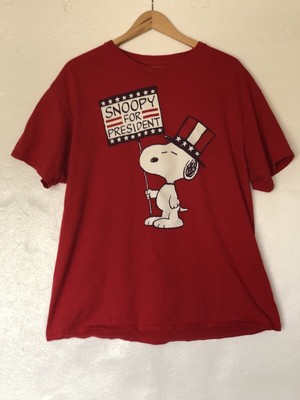 Peanuts Snoopy for President Red White 