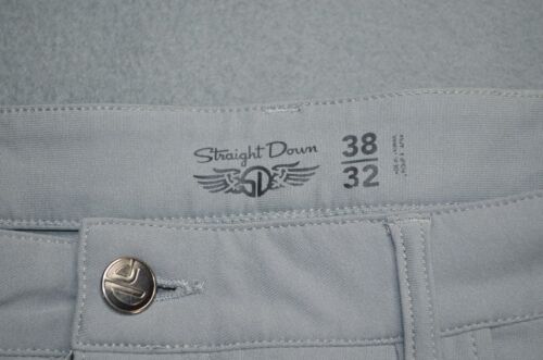 Straight Down Performance Pants Mens 38X32 Golf Lightweight Light Gray - Picture 3 of 9