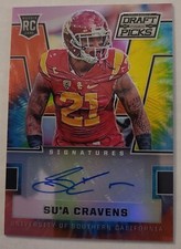 2016 Prizm Draft Picks Autographs Prizms Tie Dyed #176 Su'a Cravens #16/49
