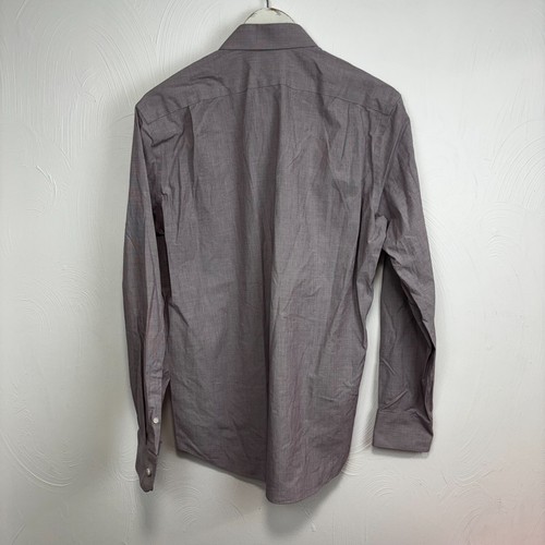 J. Camisa Crew Thompson Flex Sin Arrugas Abotonada Manga Larga Cuello Para Hombres L - Imagen 5 de 5